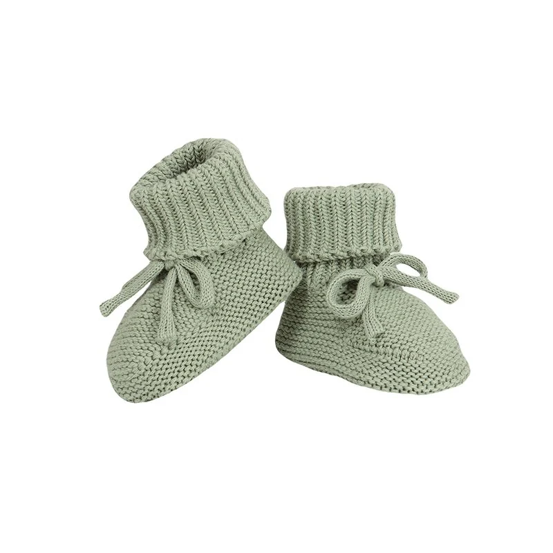 Cotton crochet baby booties