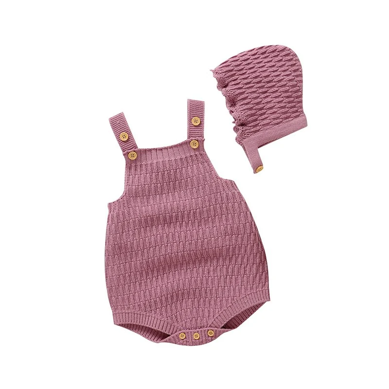 Sleeveless jumpsuit & hat set
