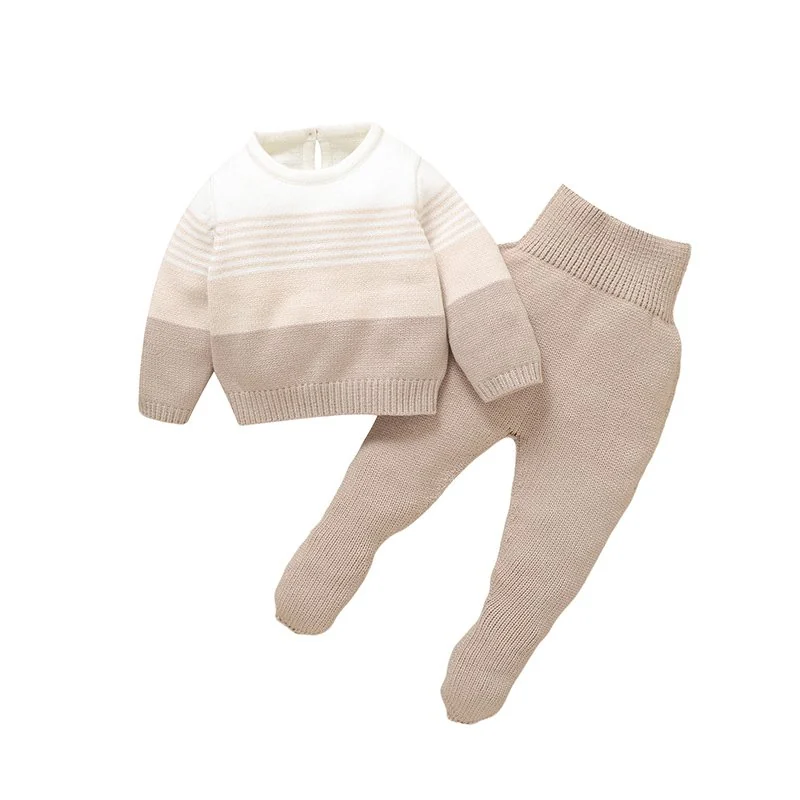 Sweater & footie pants set