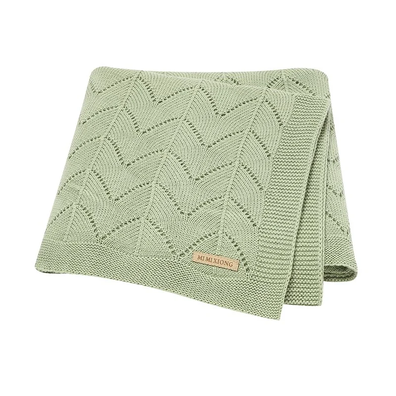 Cotton weave baby blanket