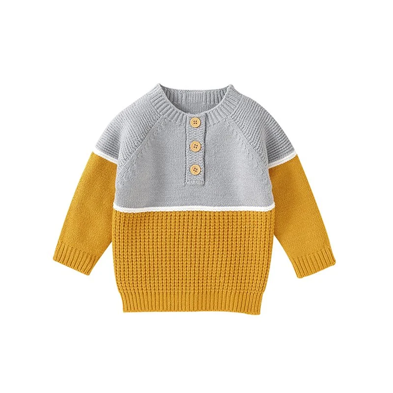 Seamless knit baby pullover